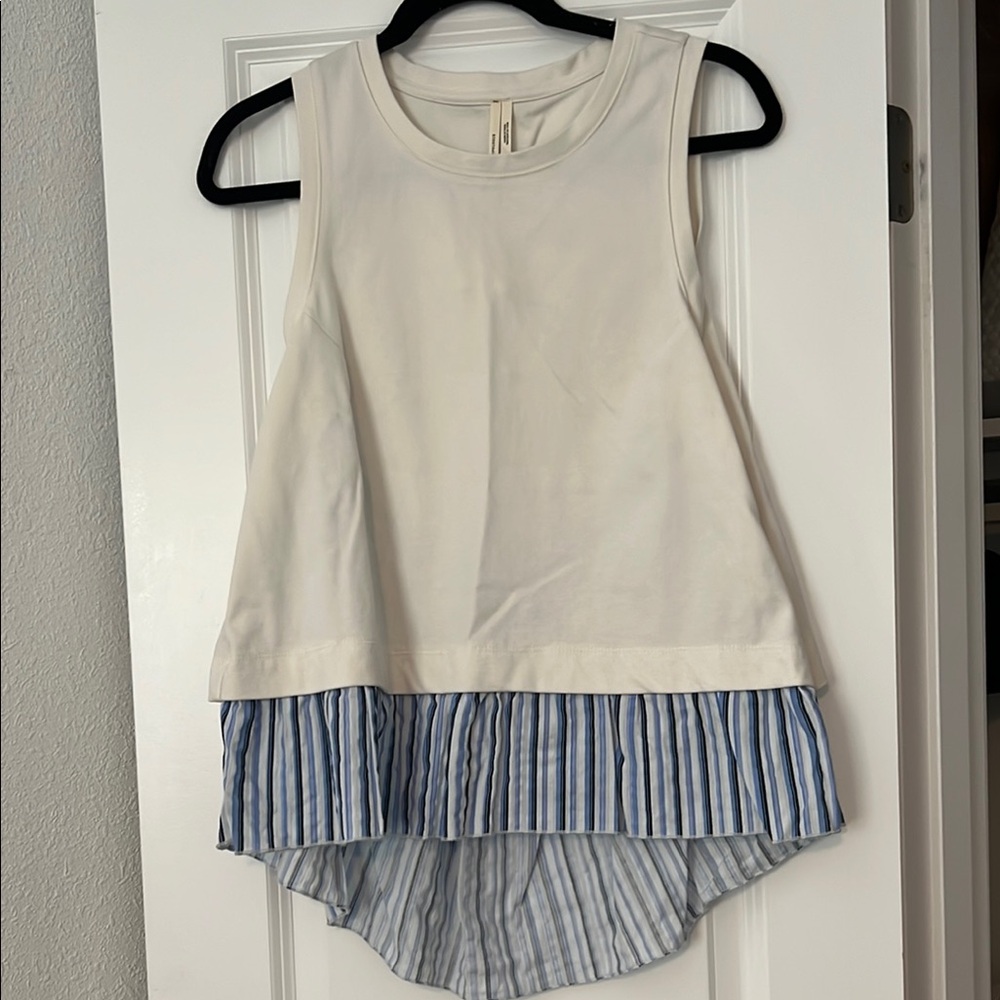 Anthropologie Open Back Twofer Tank